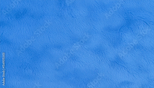 Light Blue Soft Fur Texture. Flat Surface. Background. Wallpaper.