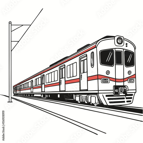 Bullet train vector