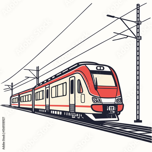 train in the city