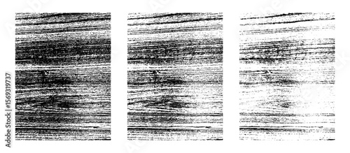 Glitch Texture Background Set for Distorted Noise Effect, Static Scratch Surface, Grainy Grunge Overlay, Signal Interference Pattern, Damaged Line Distortion Abstract Vector Illustration