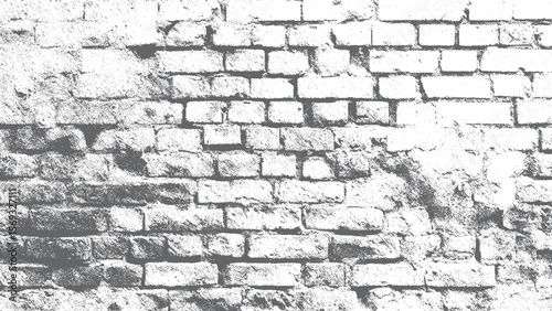 Grunge brick wall overlay design vector illustration