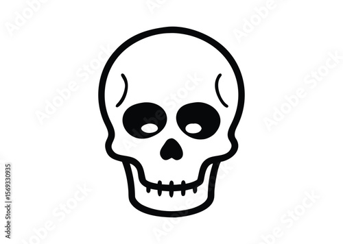 A human skull Vector, skull Icon Illustration
