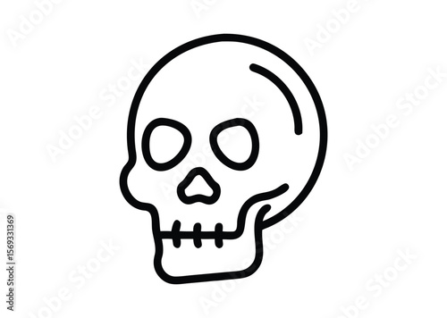 A human skull Vector, skull Icon Illustration