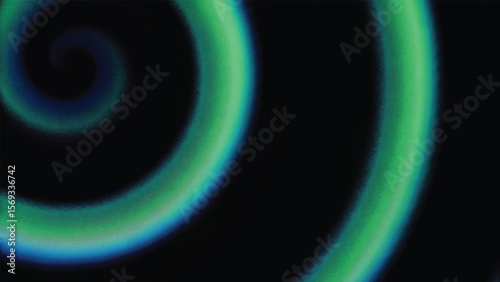 Abstract, colorful rainbow ring glowing in dark space, a bright solar eclipse concept design