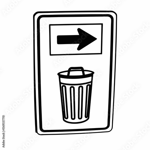 vector trash can icon