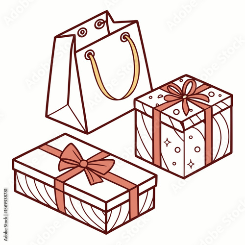 set of gift boxes