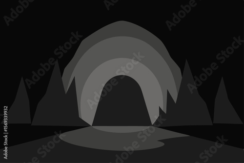 Stock Photo Title:

Moonlit forest vector illustration: A serene night landscape with mountain silhouettes and a lone tent, perfect for nature and travel designs