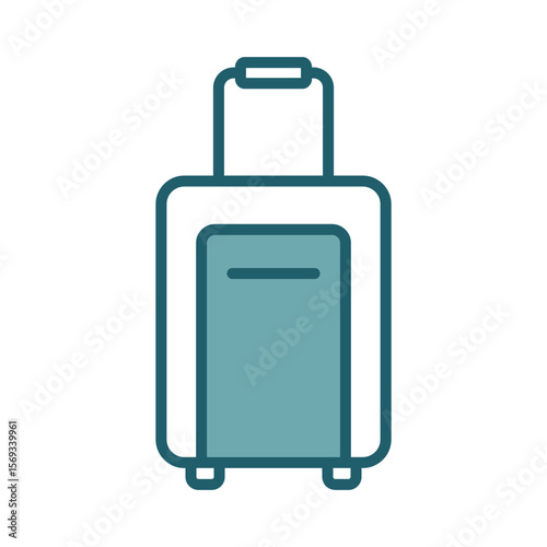 luggage icon vector design template simple and clean
