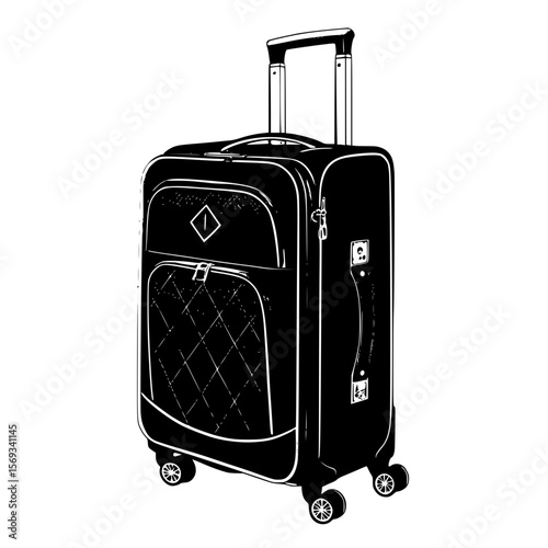suitcase isolated on white