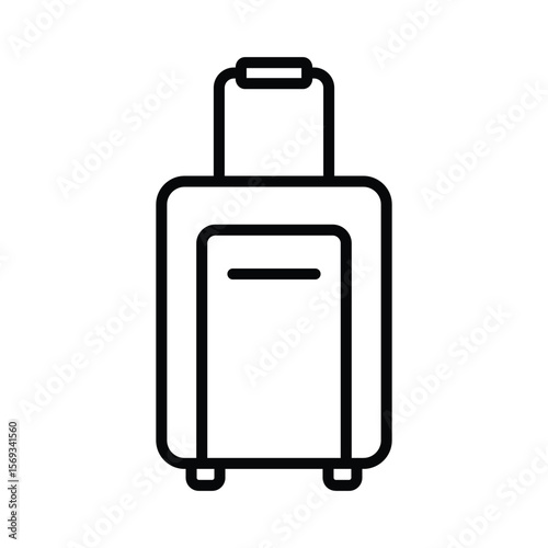 luggage icon vector design template simple and clean