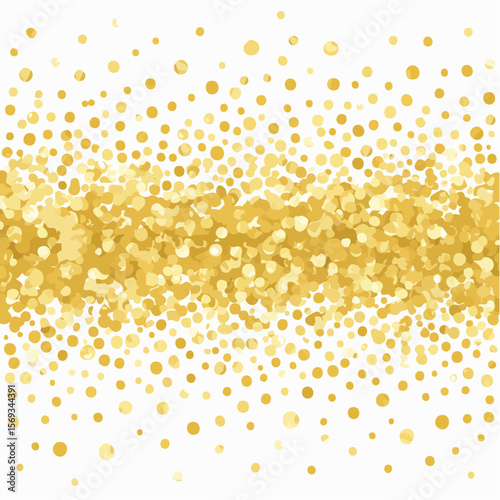 A seamless vector glitter texture in rich gold tones with scattered sparkles, great for festive, glamorous, or celebratory projects.