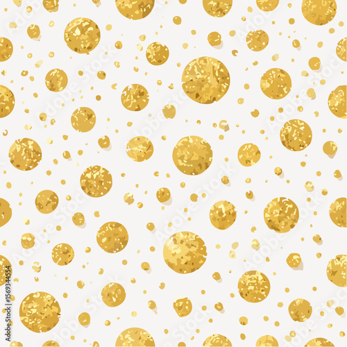 A seamless vector glitter texture in rich gold tones with scattered sparkles, great for festive, glamorous, or celebratory projects.