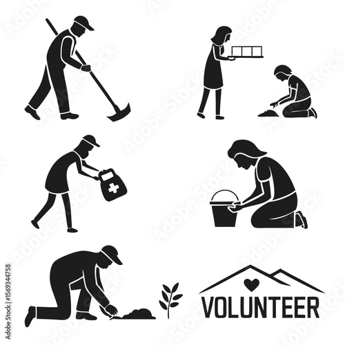 Volunteers are working together to help the community