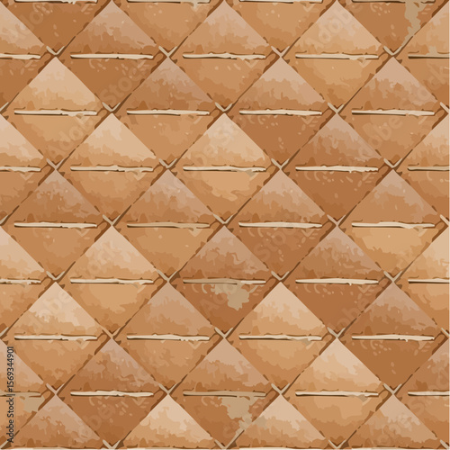 A seamless vector texture of soft brown leather with natural grain and realistic detail, suitable for backgrounds, crafts, or product visuals.