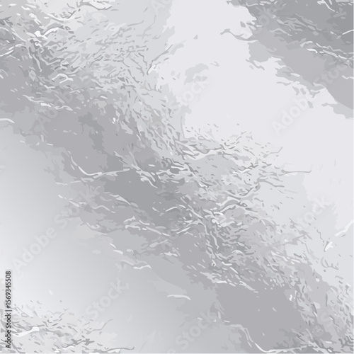 A seamless crumpled foil vector tile with metallic texture and subtle highlights, ideal for packaging, design, or festive backgrounds.