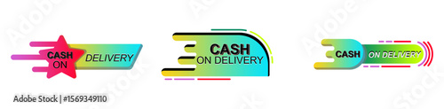 CASH ON DELIVERY ICONS.