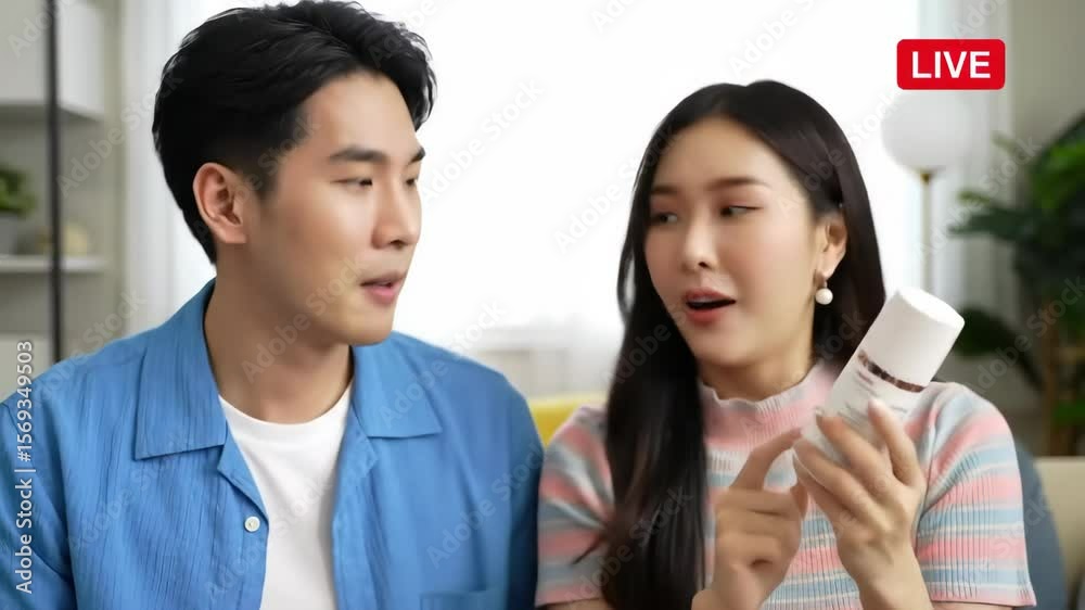couple present a product couple present a product