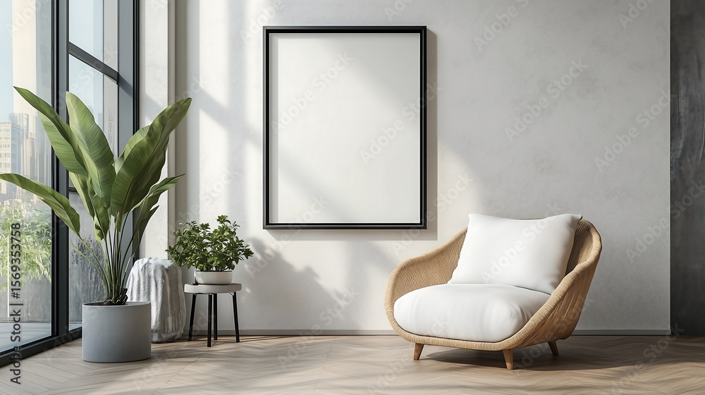 Minimalist Frame Mockup ISO A-Series Paper. Modern Scandinavian Interior Design. Interior Frame Mockup with Home Background Minimalist Frame Mockup ISO A-Series Paper. Modern Scandinavian Interior Design. Interior Frame Mockup with Home Background