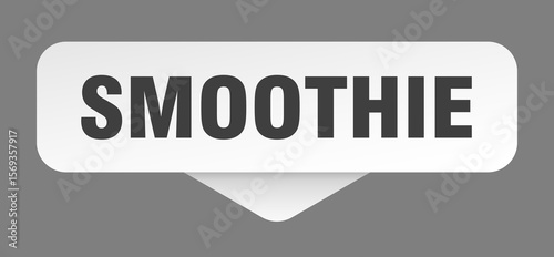 smoothie sticker. smoothie sign isolated on gray background