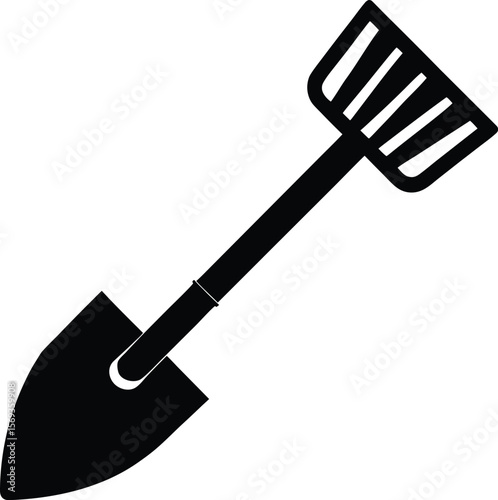 Shovel with Handle Icon