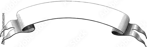 Vintage Banners and Ribbons, Floral Illustrations, vintage design, antique art