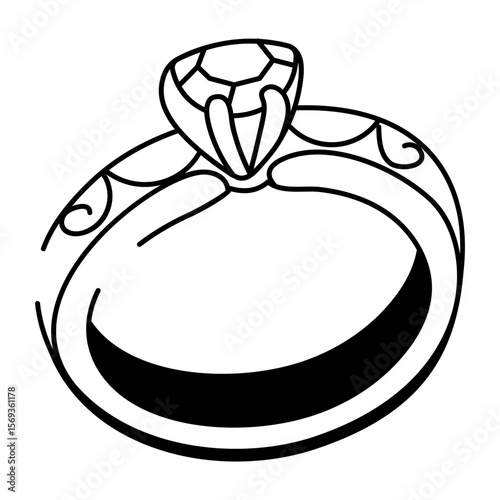 A drawing style icon showing pixie ring
