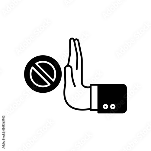 Stop War Peace Dove Fill Icon
