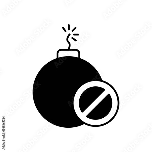 Terrorism Threat Crime Fill Icon