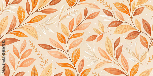  Pale orange oil paint brushstrokes texture