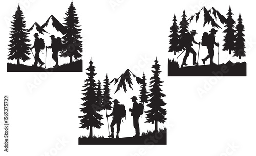Outdoors icon vector