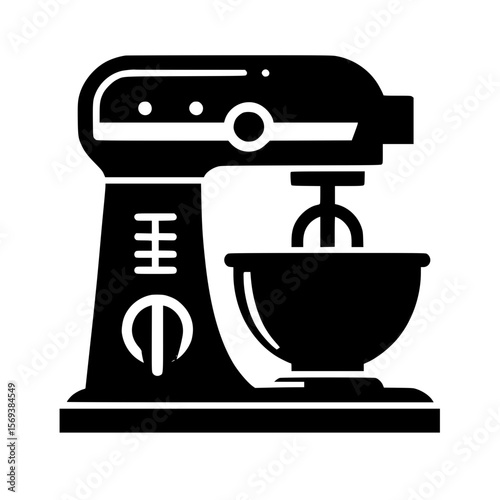 vector illustration of a mixer