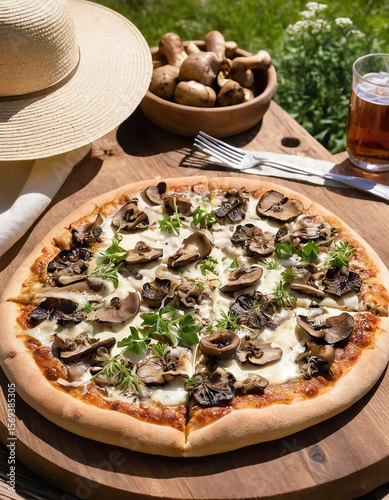 Mushroom pizza