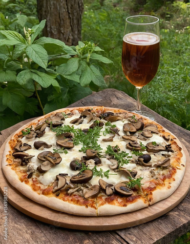 Mushroom pizza