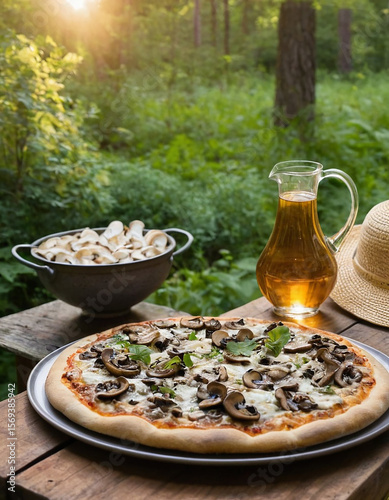 Mushroom pizza