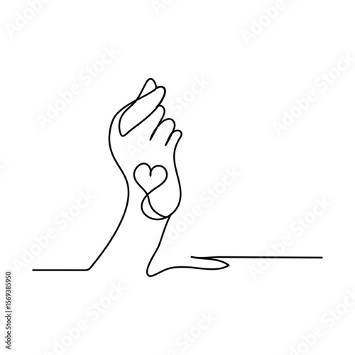 11.11 singles day line art design illastration