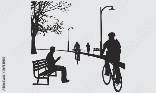 Outdoors icon vector
