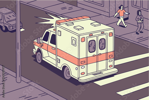Ambulance in emergency