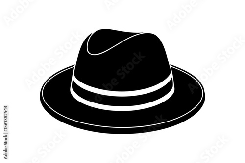 black hat isolated on white