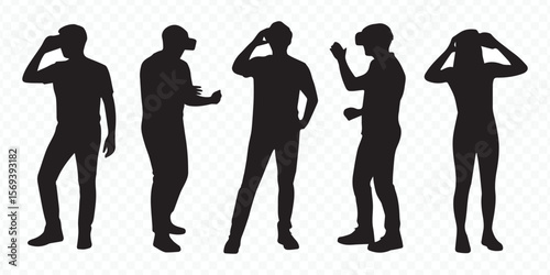 immersive vr silhouette collection showcasing user engagement