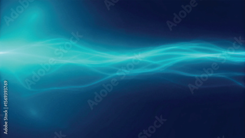 Blue abstract background with dynamic waves reflecting sunlight like the deep ocean
