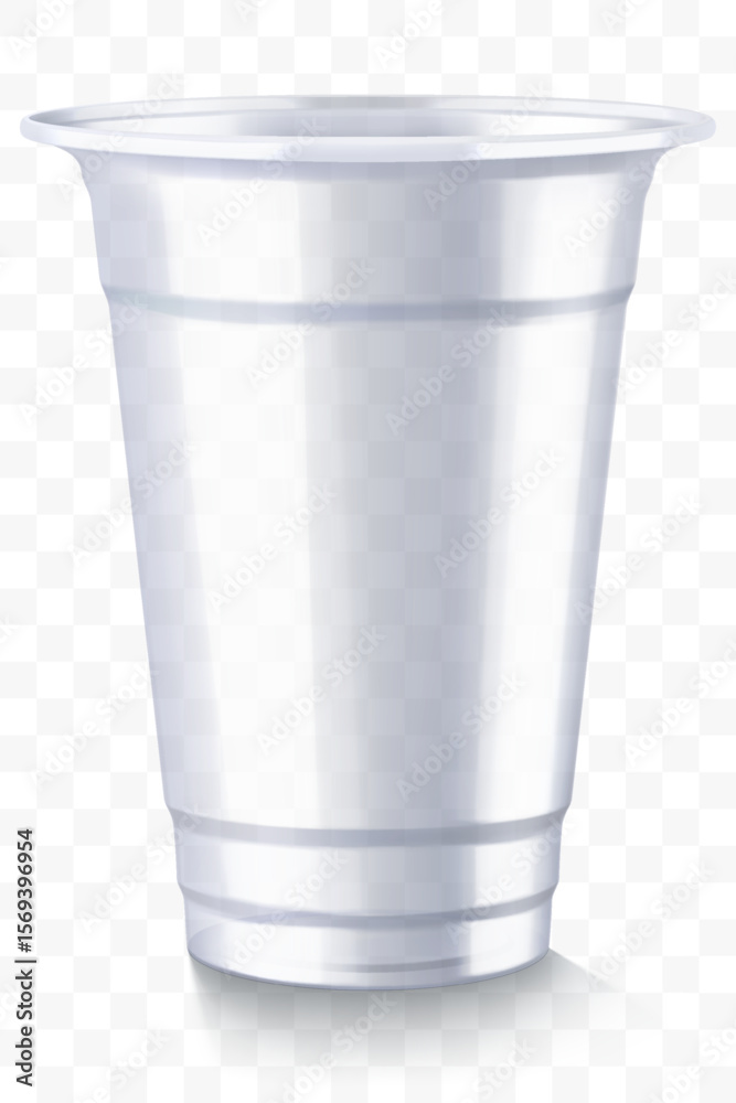 custom made wallpaper toronto digitalDisposable plastic cup isolated on transparent background. Transparent glossy cup for cold drinks such as soda, sparkling water, soft and alcoholic drinks, beer. Mock up
