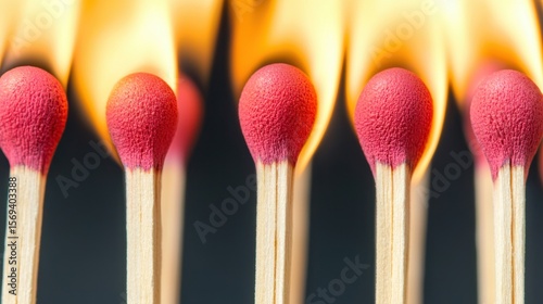 Matchstick Production Concept, High Speed Capture of Matchstick Heads Igniting and Hardening in Flammable Flames and Smoke