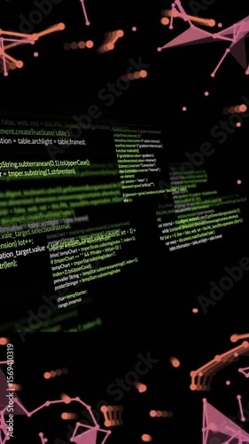 Animation of ai data processing over networks of connections