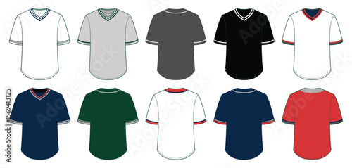 Baseball Jersey Designs in Various Colors