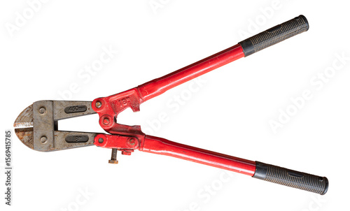 Bolt wire cutter isolated on transparent background, PNG file
