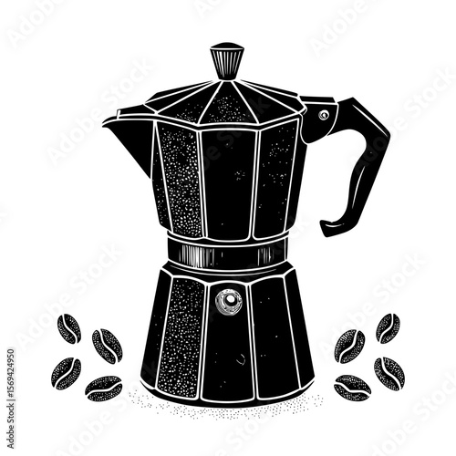 coffee maker on a white background