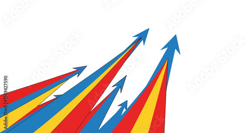 Upward Trending Arrows - Business Growth Concept