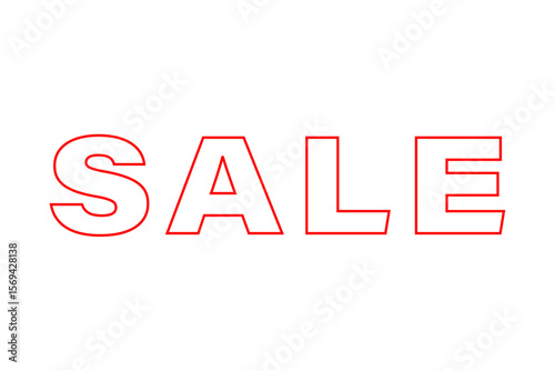 SALE - 「SALE（セール）」の文字の、よく目立つロゴマーク
