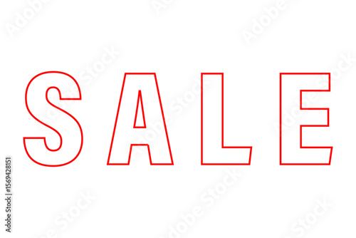 SALE - 「SALE（セール）」の文字の、よく目立つロゴマーク
