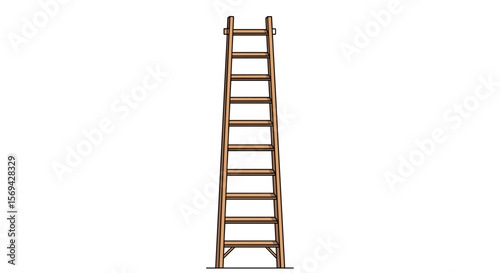 Durable wooden folding attic ladder for easy loft access and storage solutions